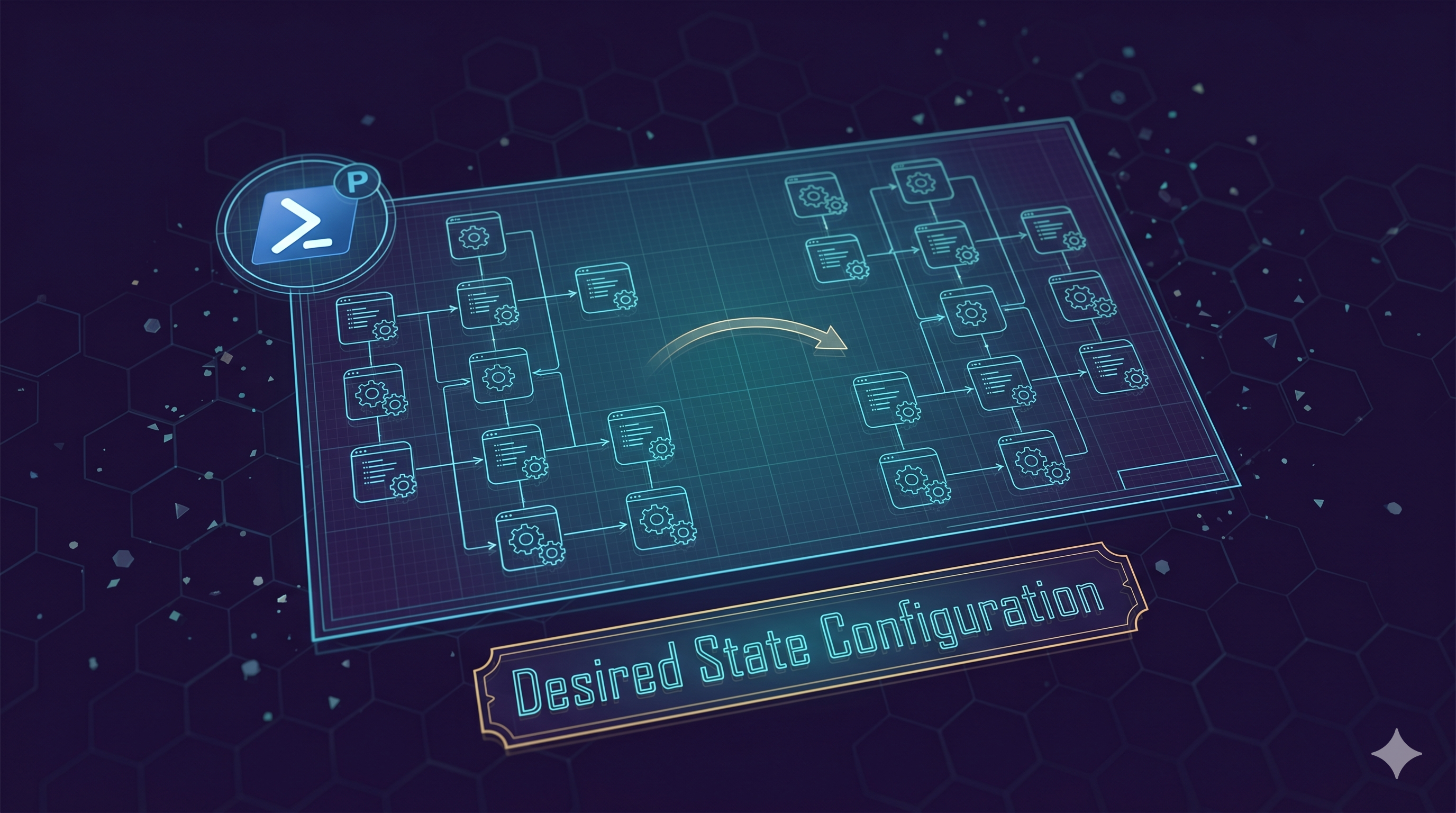 Featured image for DSC v3.2 — Built-in Windows Resources and the Bicep Bridge